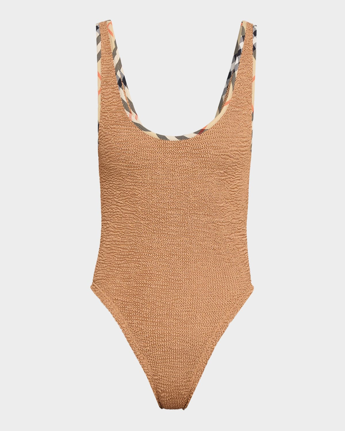 x Hunza G Faye Scoop One-Piece Swimsuit | Neiman Marcus