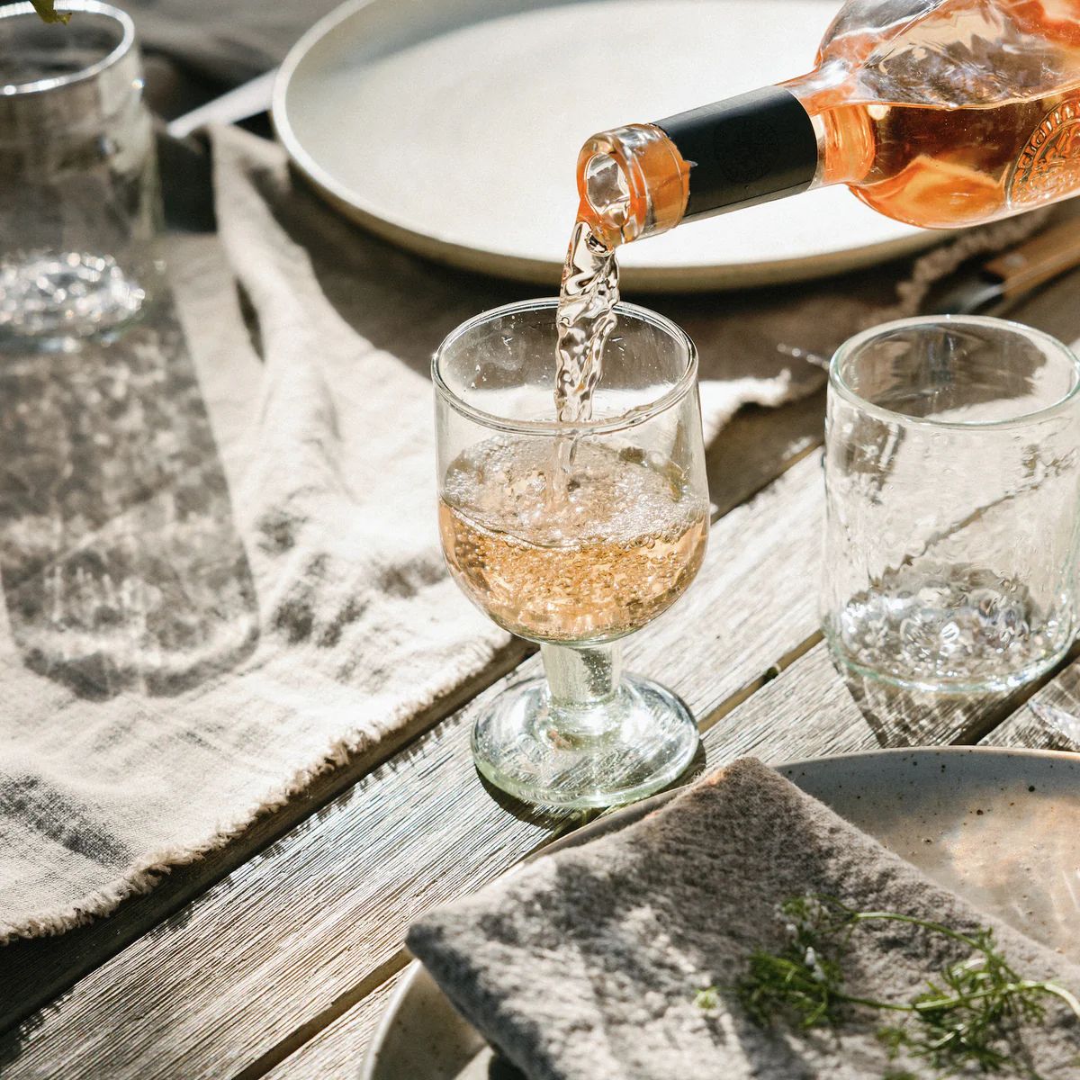 Recycled Glass Petite Goblets, Set of 4 | Casa Zuma