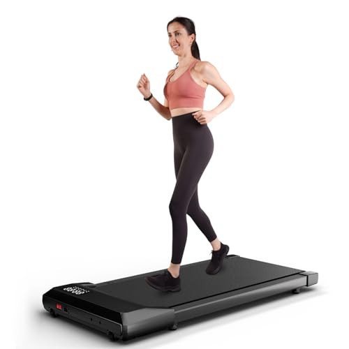 DeerRun 2025 Upgrade Walking Pad, Smart Under Desk Treadmill for Home Office, No-Assembly Treadmills with APP and Remote Control, LED Display, 2.5 HP Quiet Walking Jogging Machine, 300 lbs Capacity | Amazon (US)