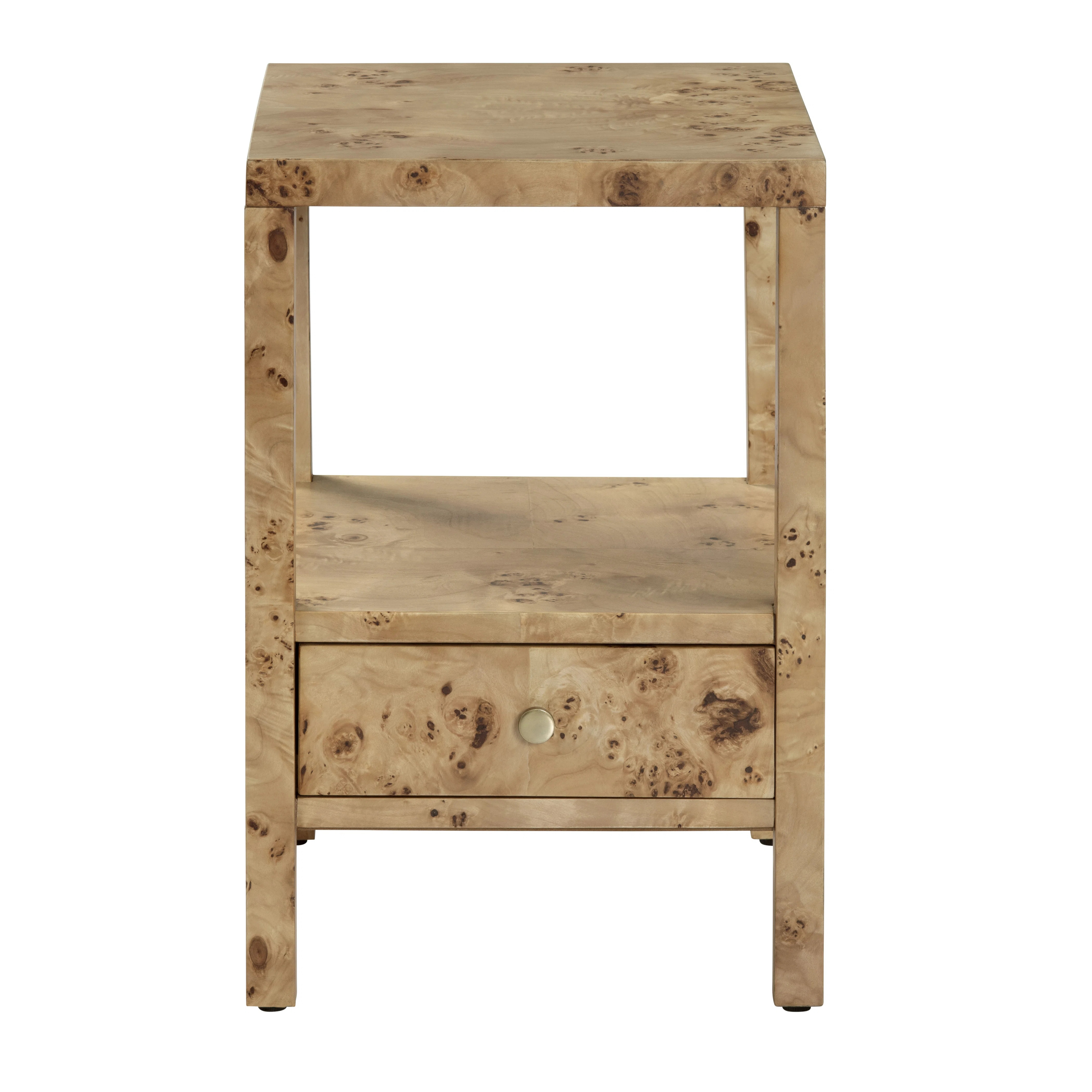 Square Brown Solid Wood Accent_End Table | Wayfair North America