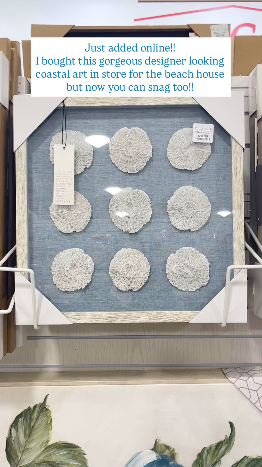 Pottery barn & Cailini Coastal Art vibes for under $35?! I immediately picked this up for our beach house when I spotted this in store!! Now online, you can snag it too before it’s gone!! 🏃🏼‍♀️🏃🏼‍♀️🏃🏼‍♀️

#LTKSaleAlert #LTKSpringSale #LTKHome