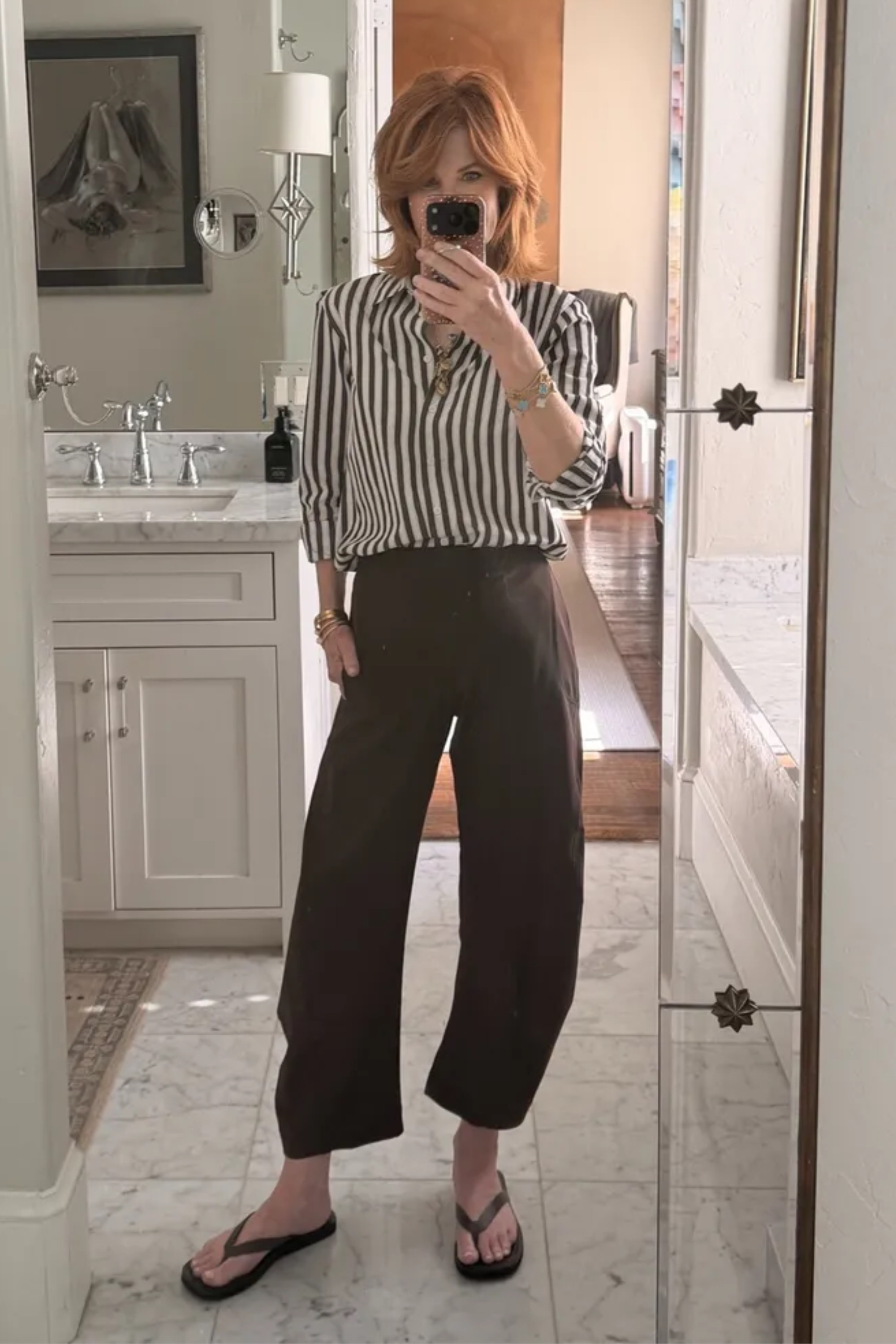The pants that keep going viral for a reason 🤎 These barrel-leg pants are the definition of effortless, elevated style—comfortable, flattering, and so easy to dress up or down. A true capsule wardrobe staple. 

 

#LTKootd #LTKOver40 #LTKootd #LTKSeasonal #LTKOver40