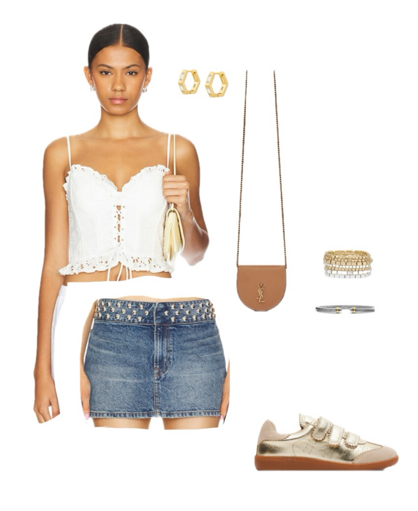 Outfit inspo! Skirt and top are  both on sale! 

#LTKFindsUnder100 #LTKSpring #LTKSaleAlert