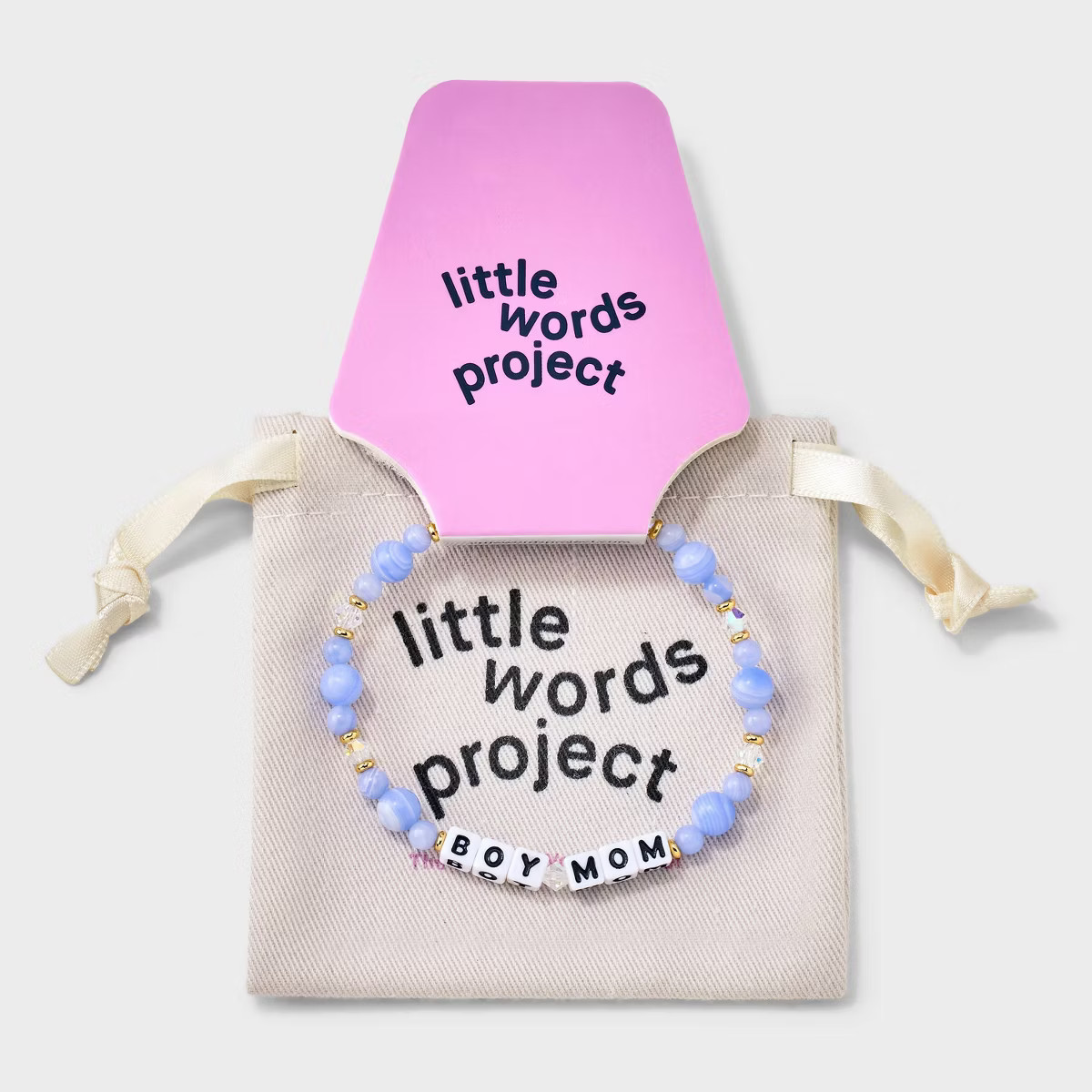 Little Words Project Boy Mom Beaded Bracelet - Blue | Target