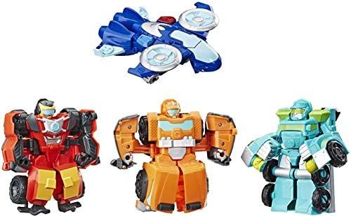 Playskool Heroes Transformers Rescue Bots Academy Academy Rescue Team Pack, 4 Collectible 4.5-inc... | Amazon (US)