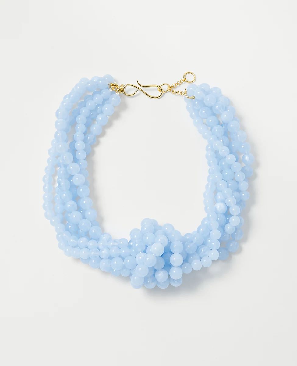 Multistrand Beaded Statement Necklace | Ann Taylor (US)