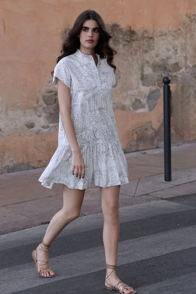 Cap Sleeve Mini- Roma White | Oliphant Design