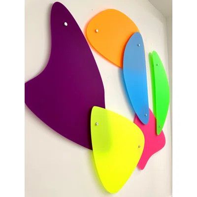 Neon Mosaic Extra Large Wall Sculpture - Printed Pop Art Decor | Wayfair North America