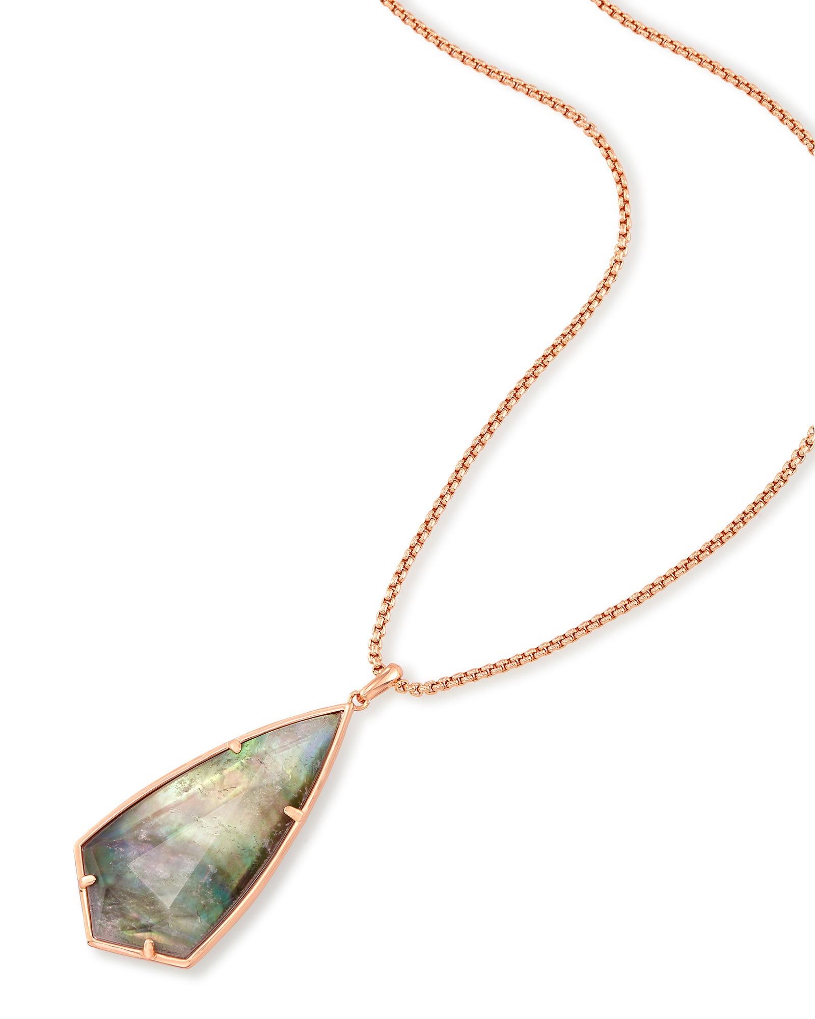 Carole Long Pendant Necklace in Crystal Gray Illusion | Kendra Scott