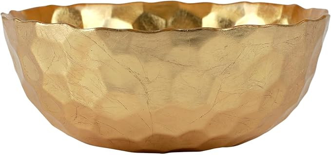 Vietri Rufolo Glass Gold Honeycomb Small Bowl, Decorative Dish, Fruit & Candy Bowl for Office/Hom... | Amazon (US)