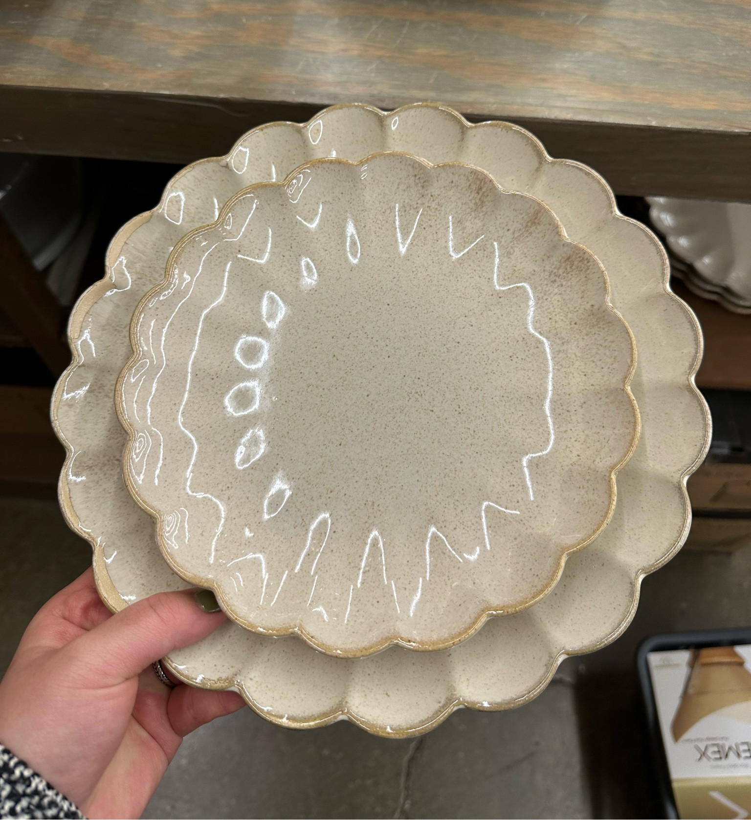 Cute scalloped plates and bowls at world market!

#LTKhome