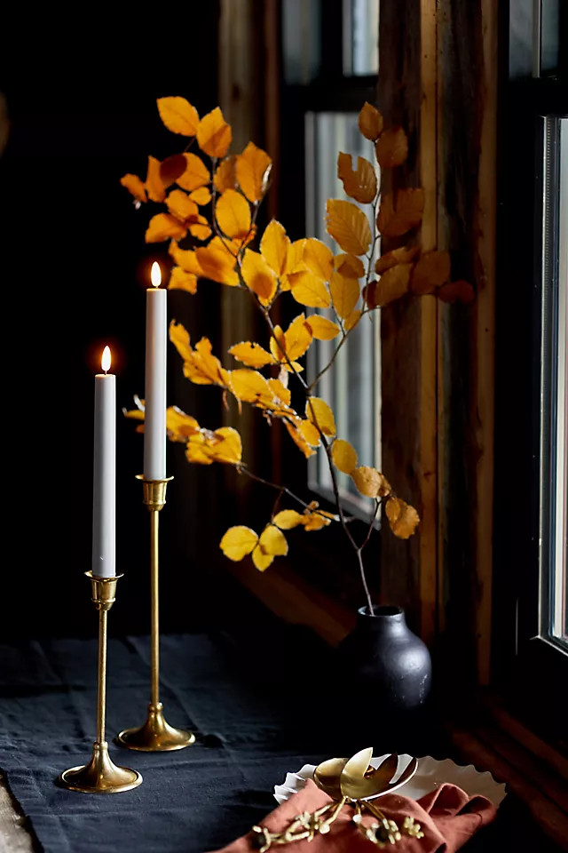 Flameless Taper Candles, Set of 2 | Anthropologie (US)