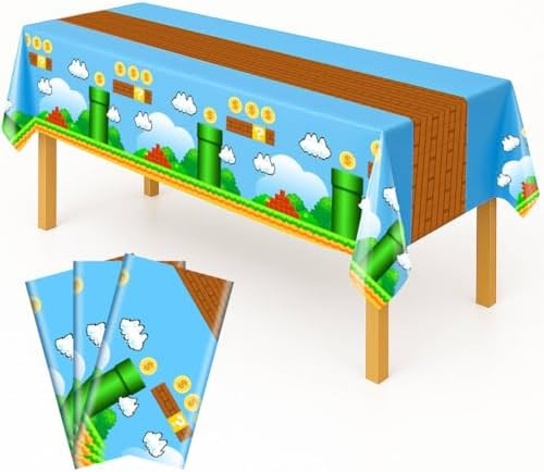 Adventure Classic Game Themes Tablecloths, Nostalgic Disposable Table Covers for Little Ones & Ad... | Amazon (US)
