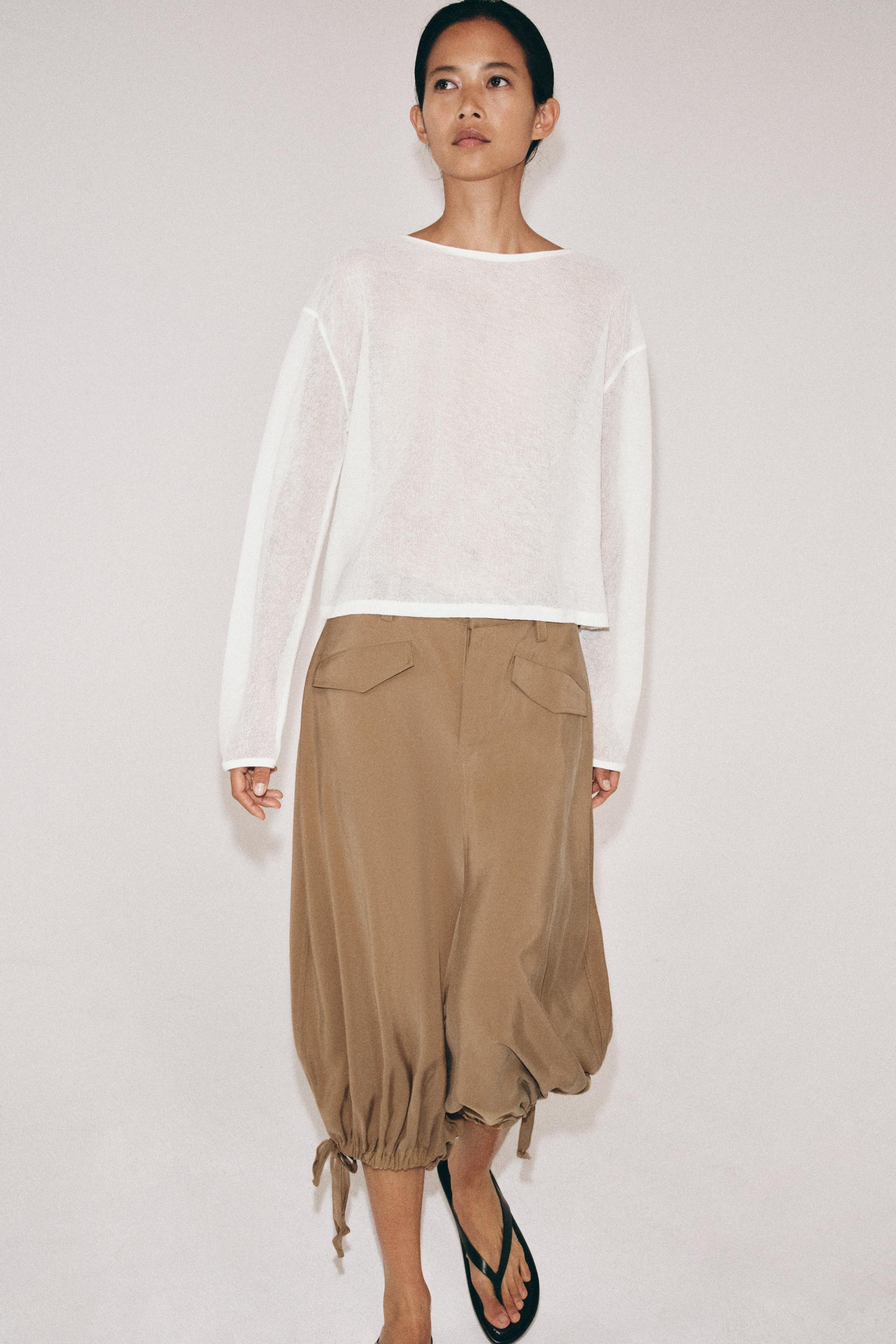 RUSTIC OPEN-KNIT JUMPER | Zara UK