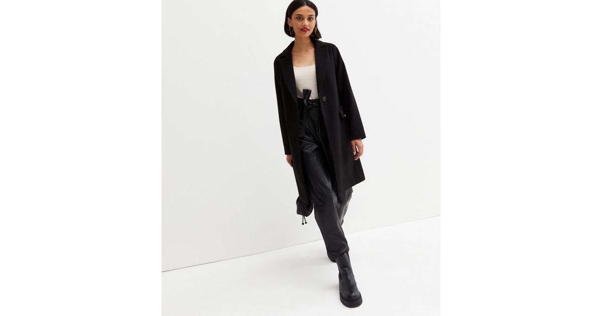 Black Lined Long Formal Coat
						
						Add to Saved Items
						Remove from Saved Items | New Look (UK)
