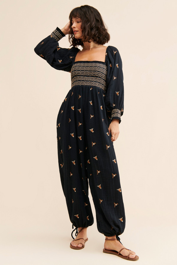 Dahlia Embroidered Jumpsuit | Nuuly