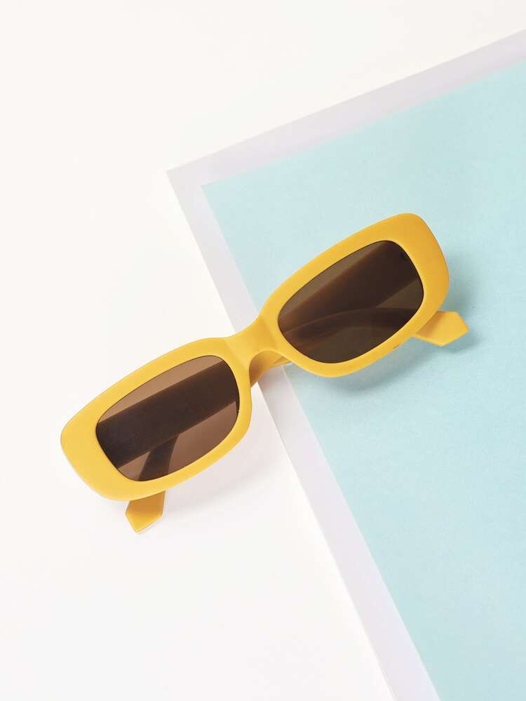 Square Frame Tinted Lens Fashion Glasses | SHEIN