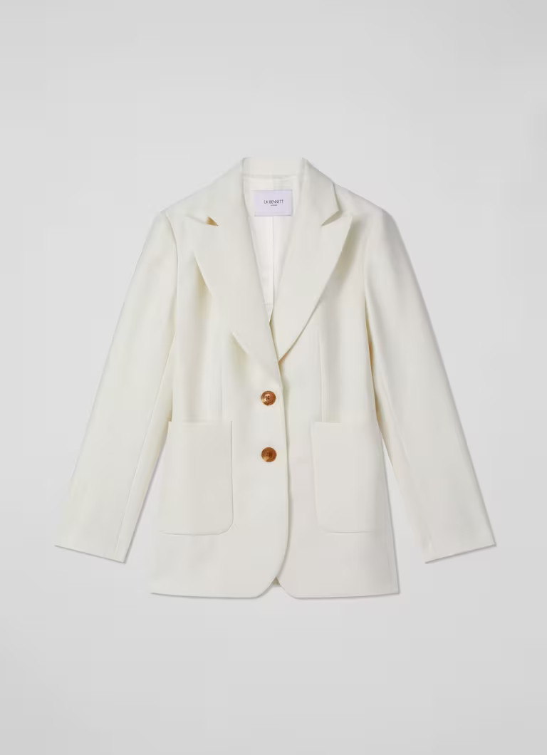 Avery Cream Italian Cotton Jacket | L.K. Bennett (UK)