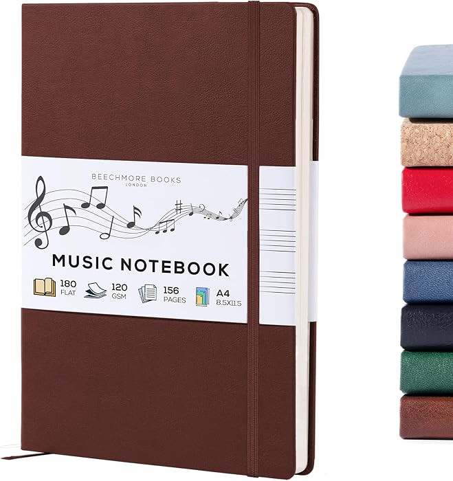 BEECHMORE BOOKS Blank Sheet Music Notebook – A4 8.5x11.5 for Songwriters, Musicians & Composers... | Amazon (US)