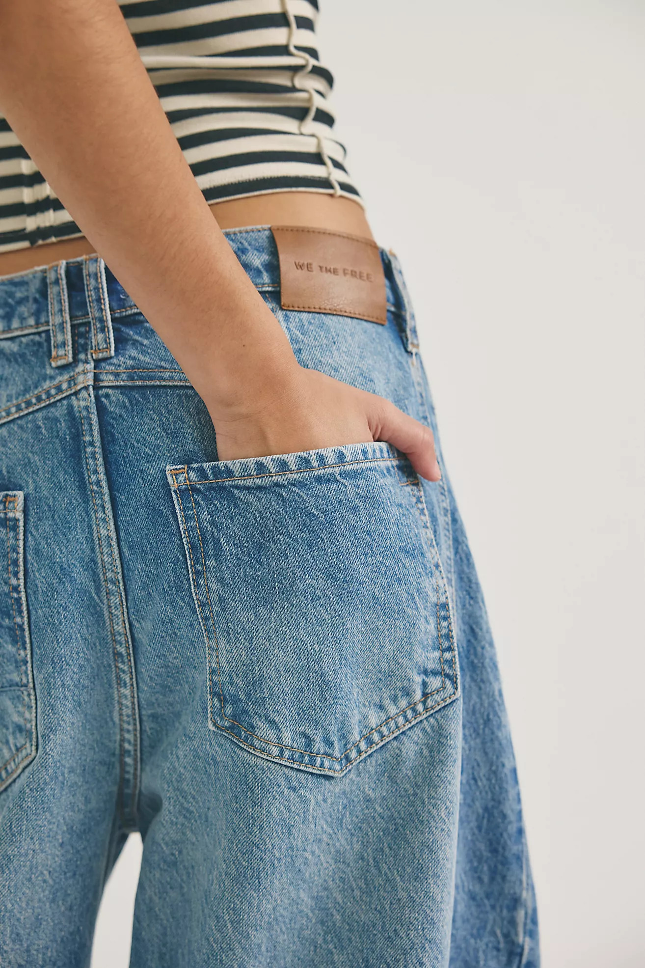 We The Free Good Luck Mid-Rise Barrel Jeans | Free People (Global - UK&FR Excluded)