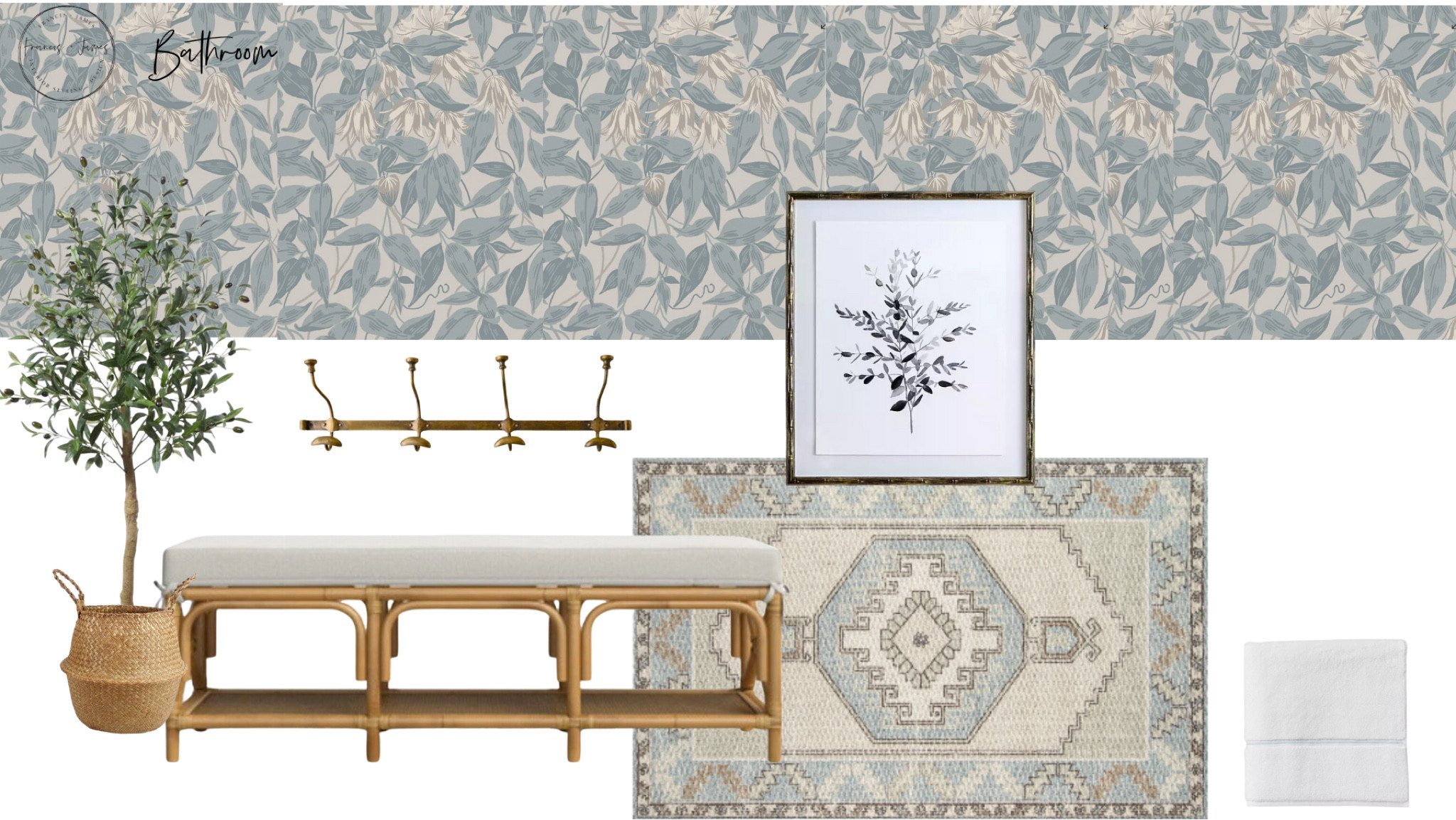  Bathroom renovation, bathroom bench, botanical flowers, towel hooks, gold hook, wallpaper, bathroom wallpaper, neutral wallpaper 

#LTKFindsUnder50 #LTKFamily #LTKHome