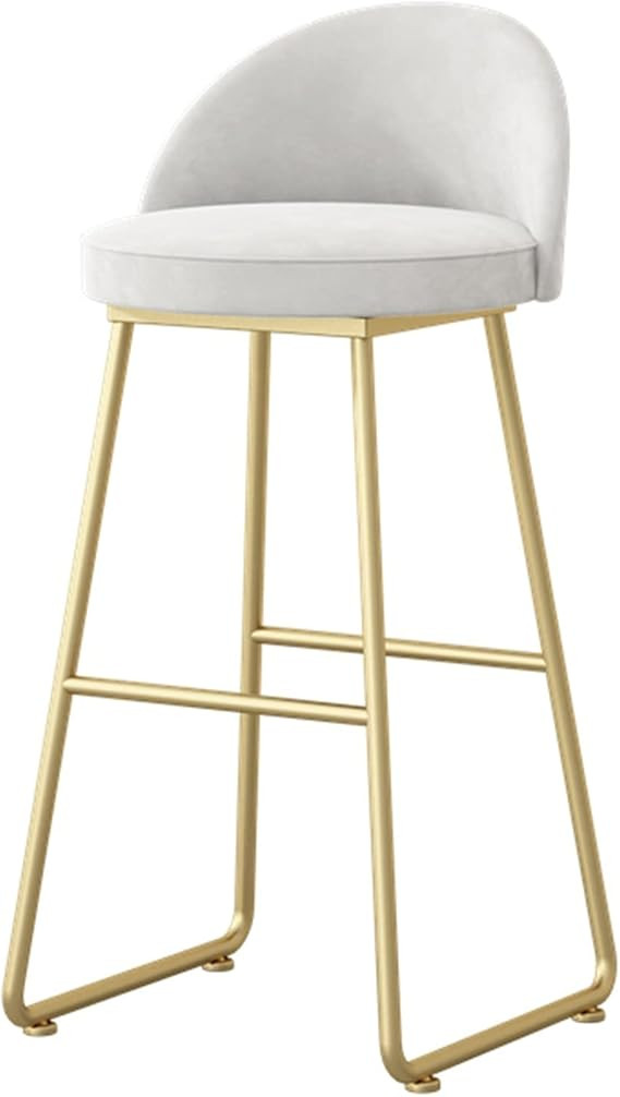 Counter Height Bar Stool Velvet Bar Stools, Bar Chairs Breakfast Kitchen Counter High Stool withB... | Amazon (US)