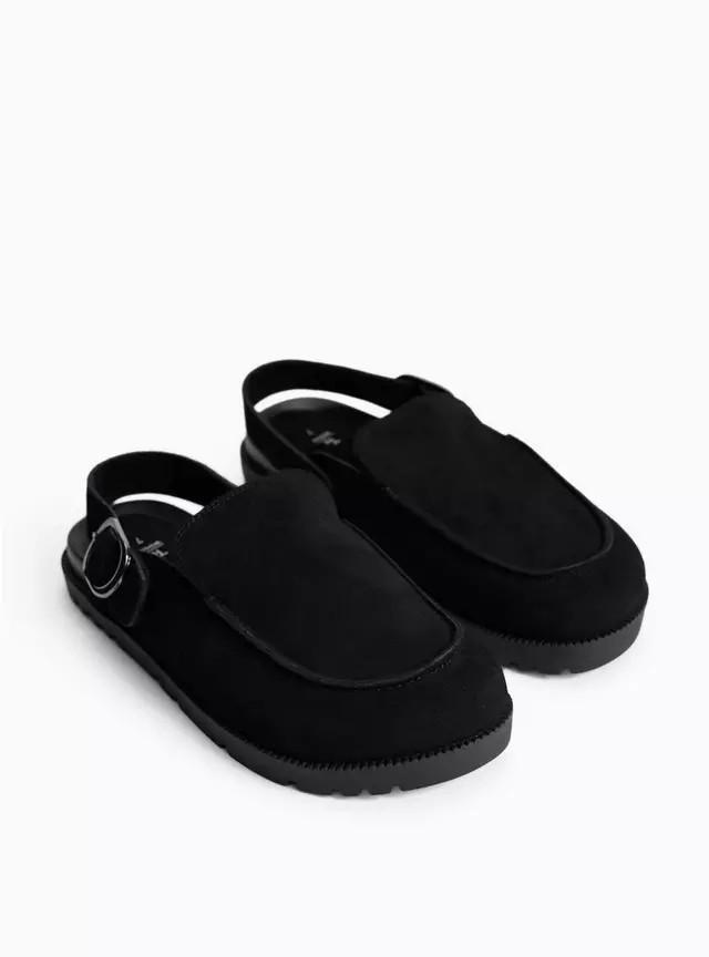 Black Closed Toe Suede Clogs 5 | Tu Clothing
