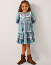 Paisley Lace Tiered Dress Blue | Monsoon (UK)