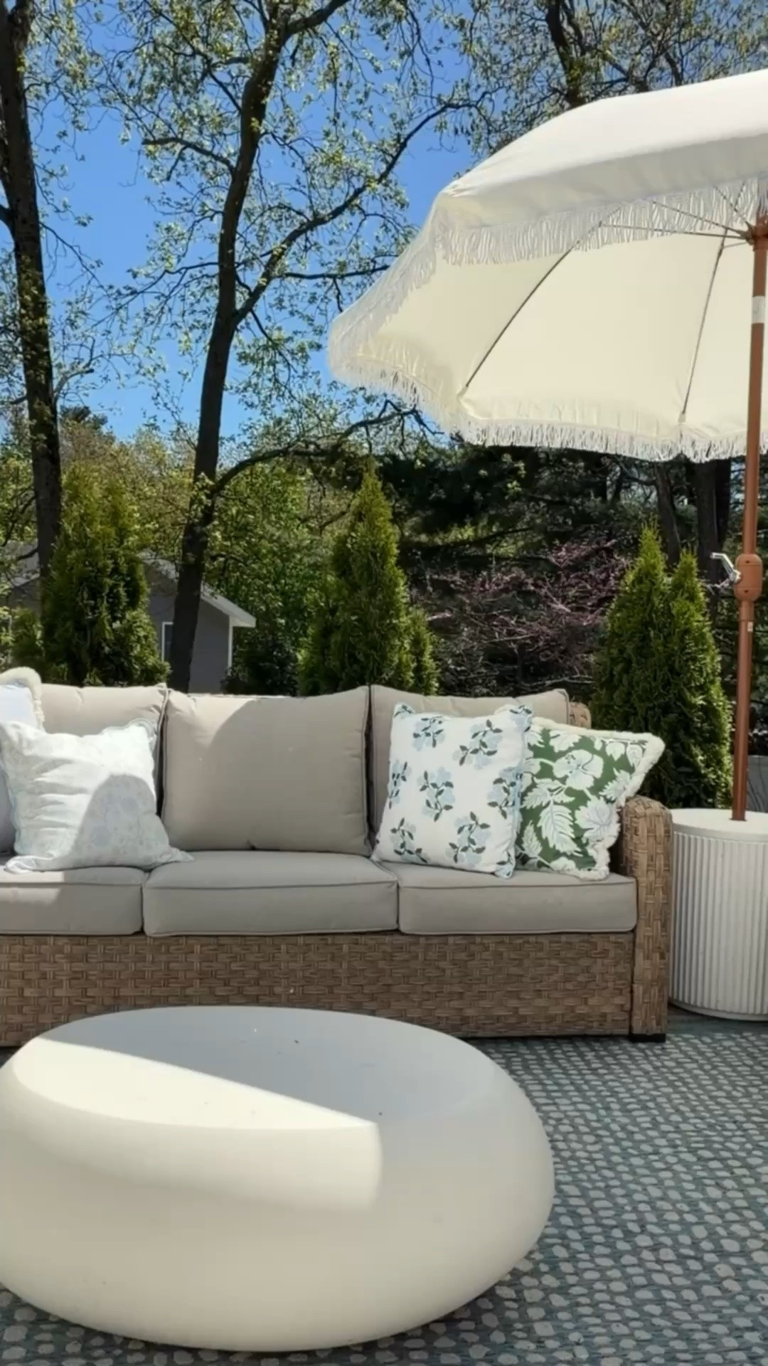 I cannot wait to spend time out here this summer! ☀️ Recreate this outdoor patio look with the items linked below!

#LTKHome #LTKSaleAlert #LTKSeasonal