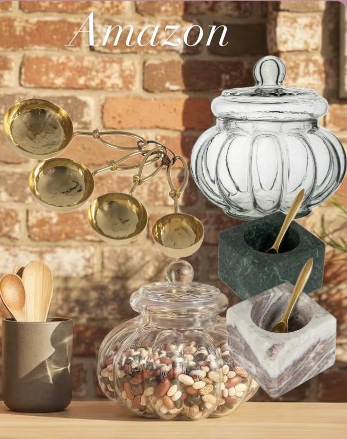 Adding some kitchen essentials to my space. These storage jars and serving scoops are a must-have... | Amazon (US)