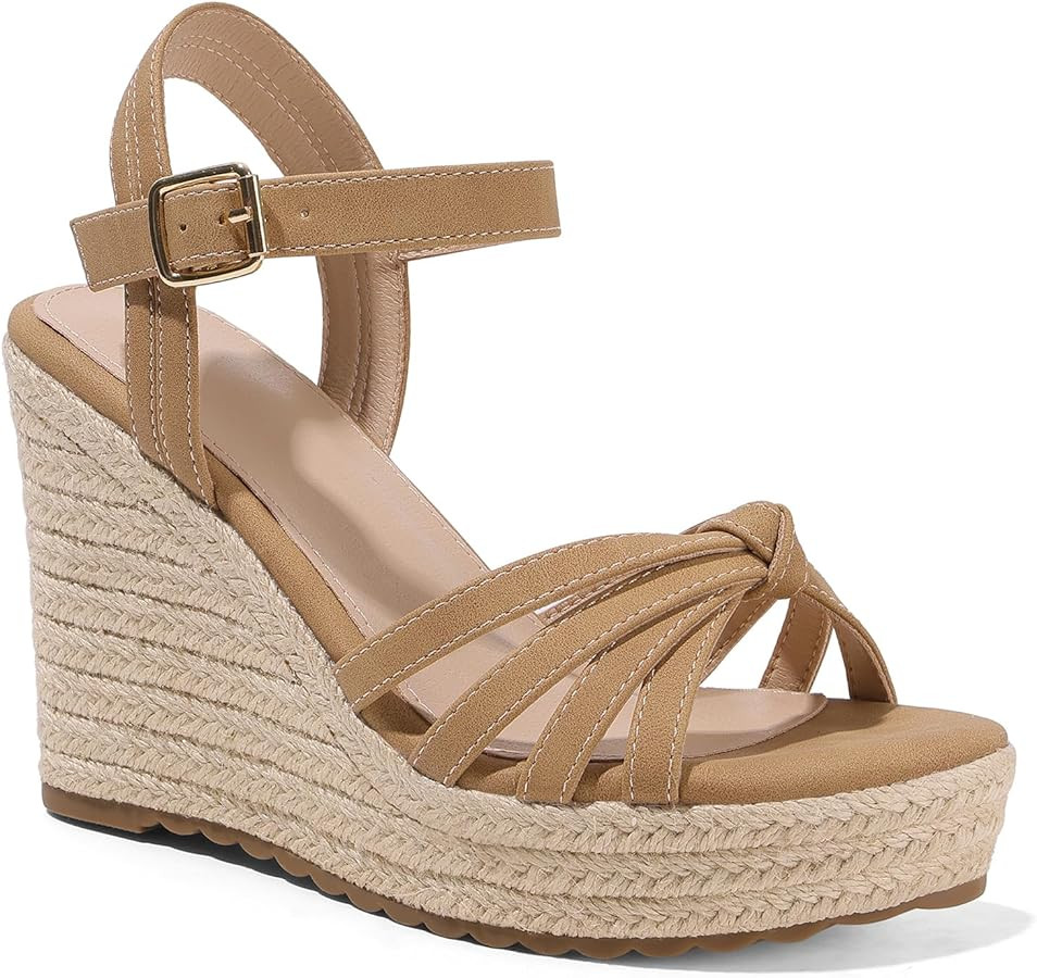 mikarka Sandals for Women 2026: Comfortable Wedge Platform Sandals Women - Braided Espadrilles fo... | Amazon (US)