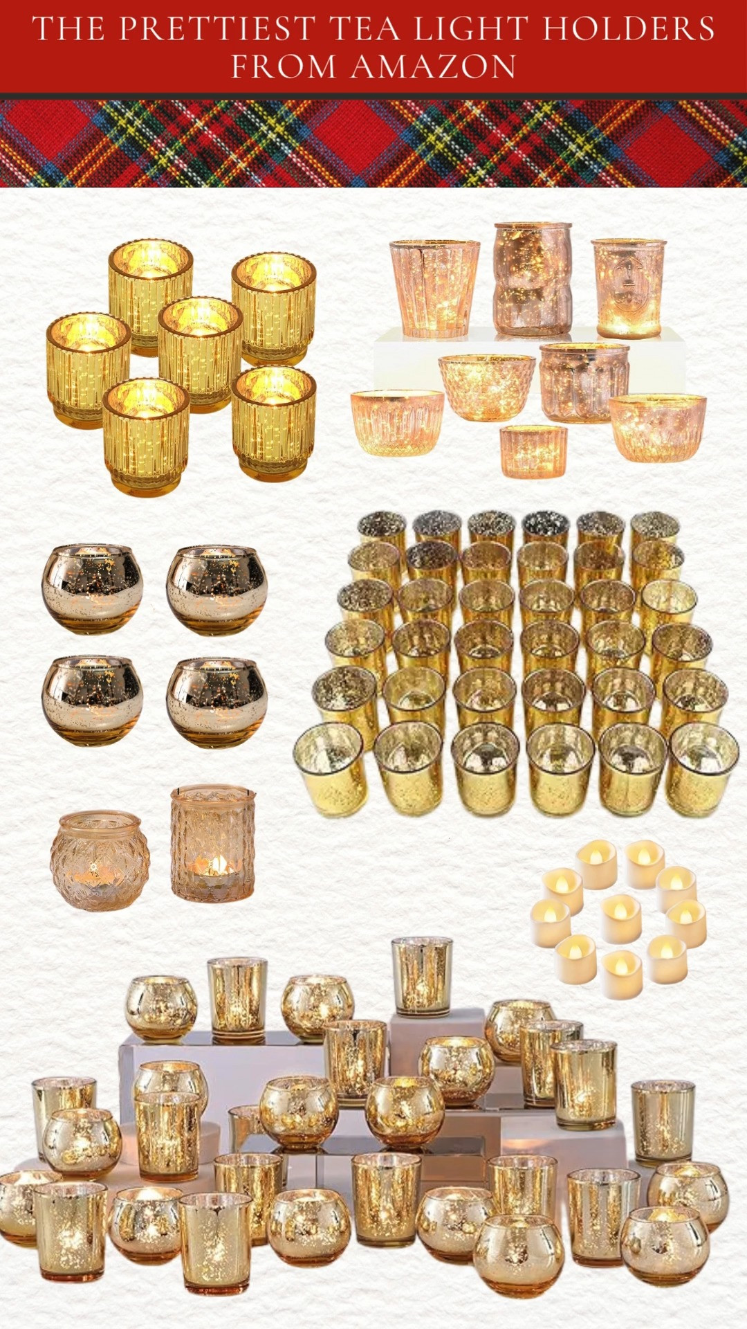 Add a warm, cozy glow to your home with the prettiest tea light holders from Amazon. These candle holders pair perfectly with battery operated tea light candles for a safe and stylish ambiance. Perfect for creating a romantic, festive, or everyday cozy setting! 

 #LTKHoliday #LTKHome #LTKFindsUnder50