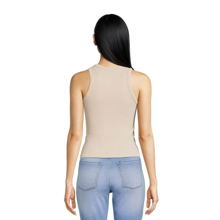 No Boundaries Juniors Seamless High Neck Tank Top | Walmart (US)