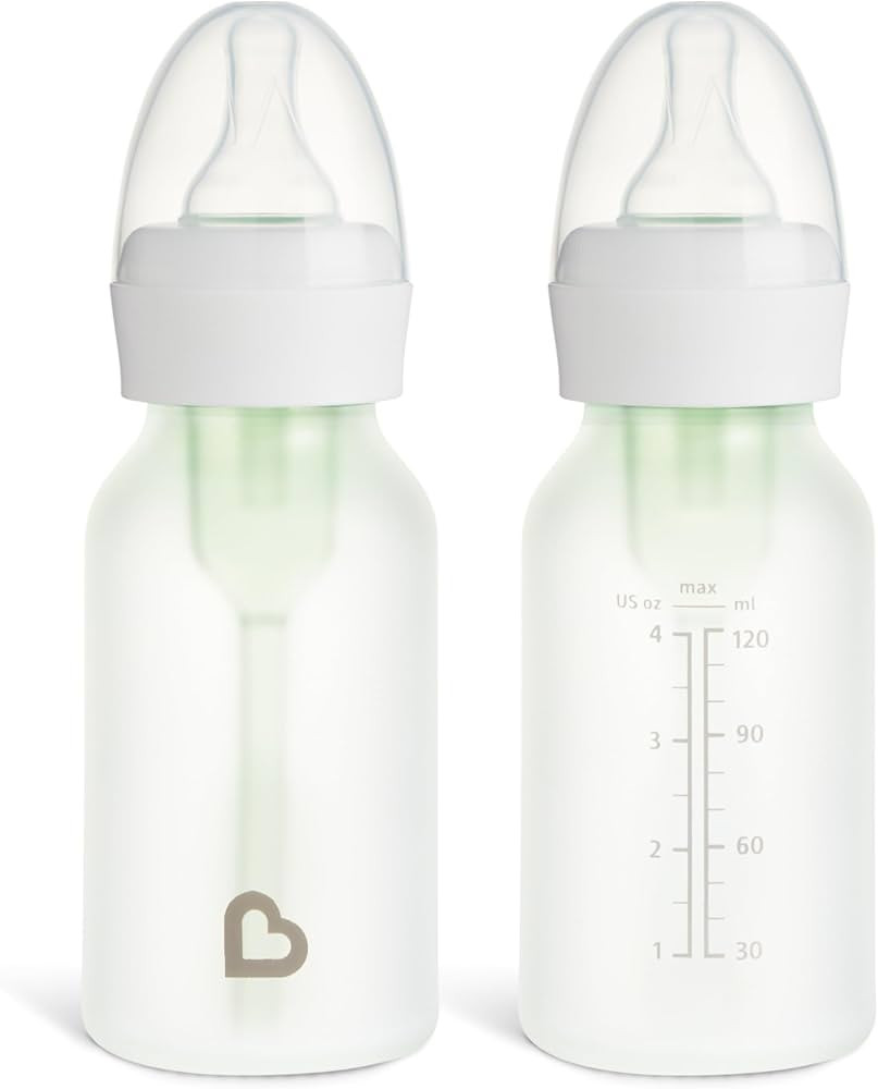 Munchkin Bond Glass Baby Bottles, Anti Colic Baby Bottles for Newborns, 4 oz Silicone Coated BPA ... | Amazon (US)