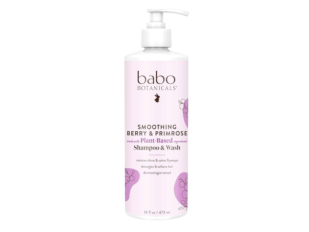 Babo Botanicals Smoothing Berry 2-in-1 Shampoo & Wash - Detangling & Nourishing - Eliminates Friz... | Amazon (US)
