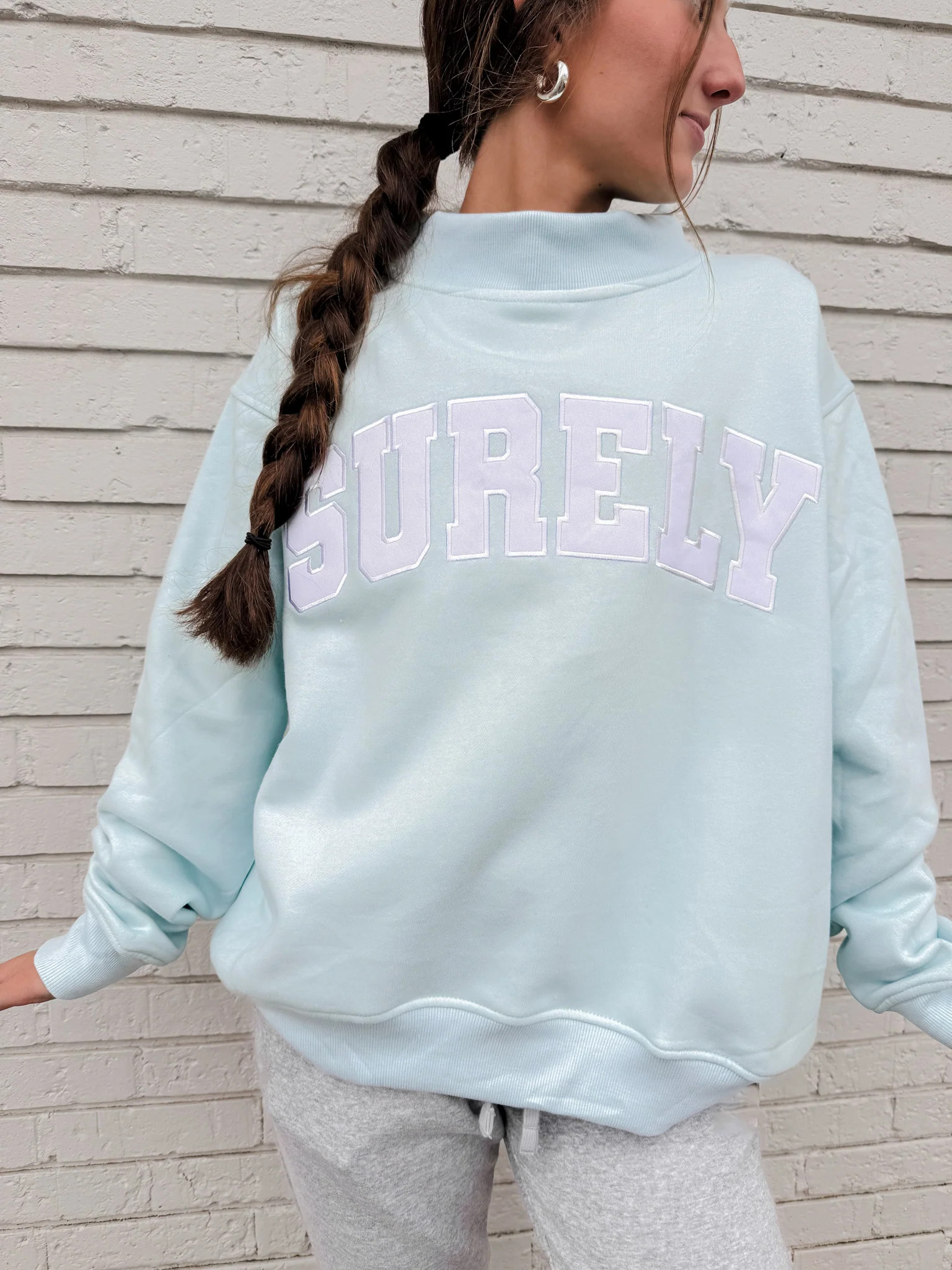 SURELY Mockneck Sweatshirt | TEES by Taylor