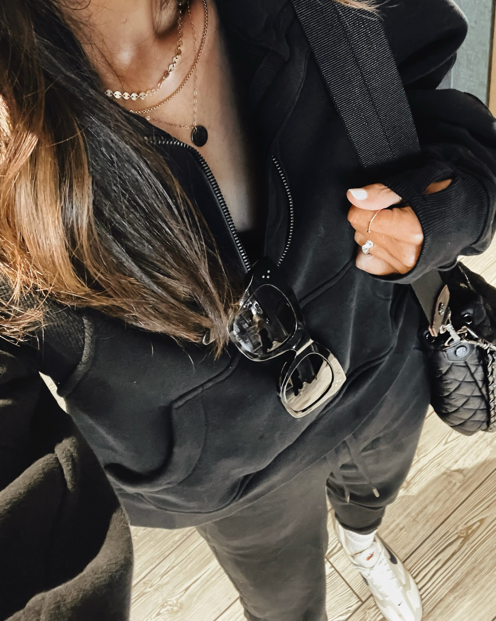 Lululemon sweater in black! Monochrome style, bucket bag, athleisure, StylinByAylin 

#LTKSeasonal #LTKstyletip #LTKunder100