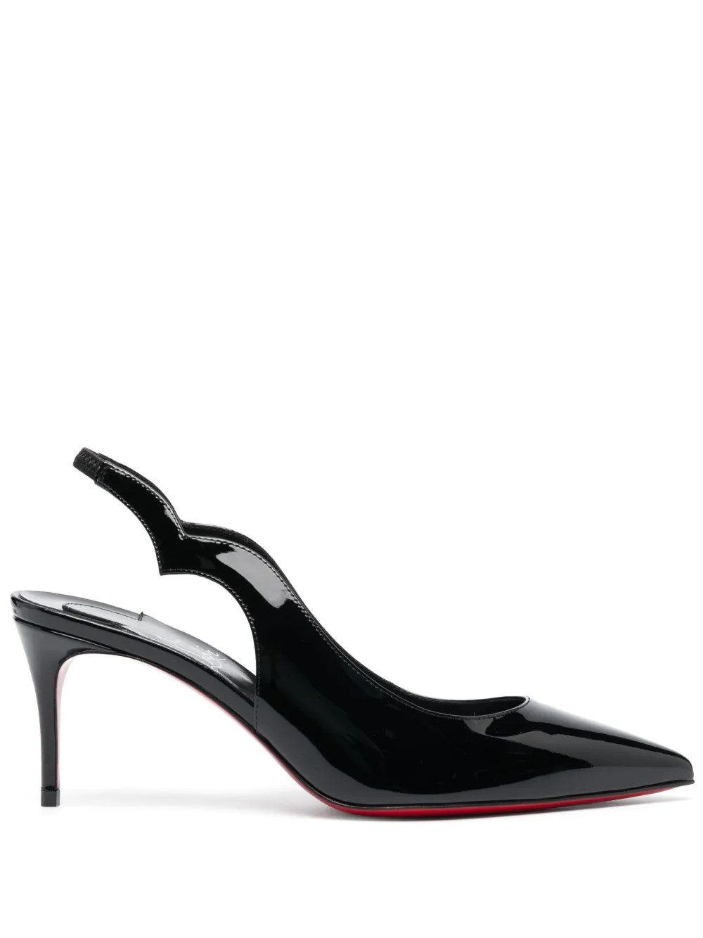 Christian Louboutin 70mm Hot Chick Slingback Pumps | Black | FARFETCH | Farfetch Global