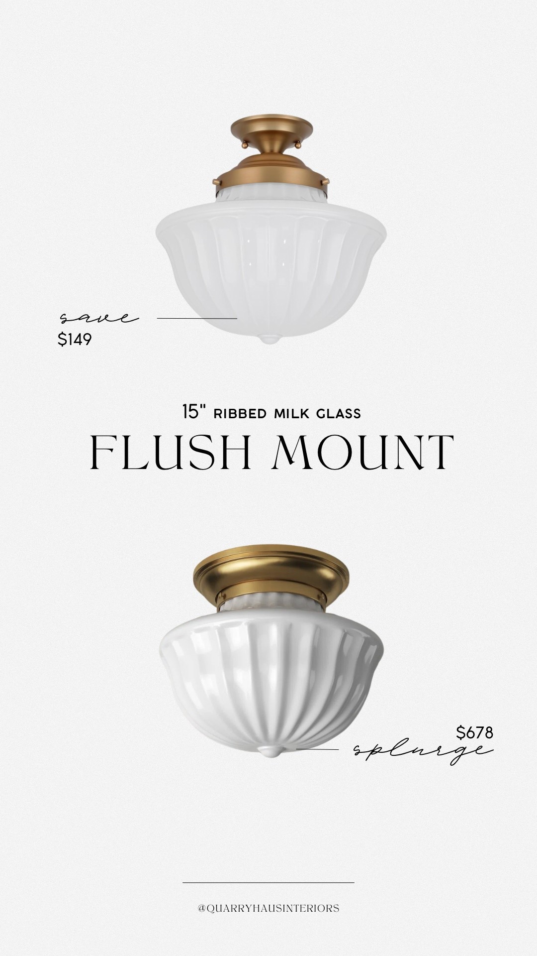 I loooove the Maisie flush mount and have used it in several of my designs, so when I saw this look for less from Lowe’s I had to share! The detailing on the milk glass shade is so perfect, and the 15” size commands some attention! 

Vintage antique traditional farmhouse ceiling light fixture budget friendly affordable

#LTKHome #LTKSaleAlert