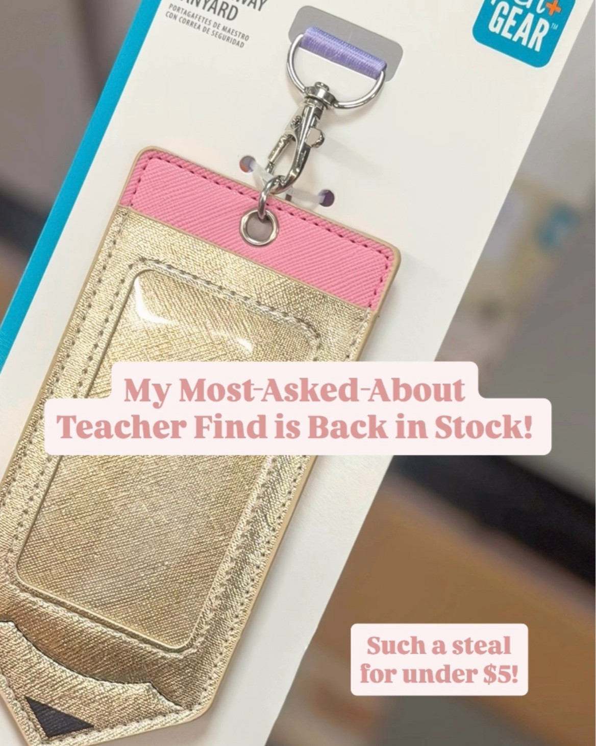 ✏️ It's finally back! My most-asked about teacher find is back in stock, and it's still under $5! This gold pencil ID badge is the perfect neutral teacher accessory. It’s easy to swap out the lanyard for different looks too. Grab one now before it sells out! 

Teacher lanyard, teacher badge, teacher accessory, Walmart Back to School, Walmart find

#LTKootd #LTKSeasonal #LTKWorkwear