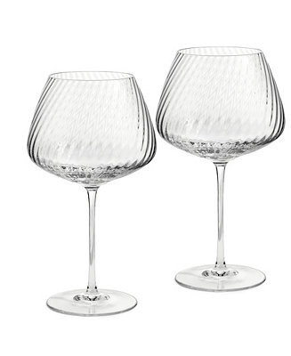 Swirl Red Wine Glass, Set of 2 | Macy's
