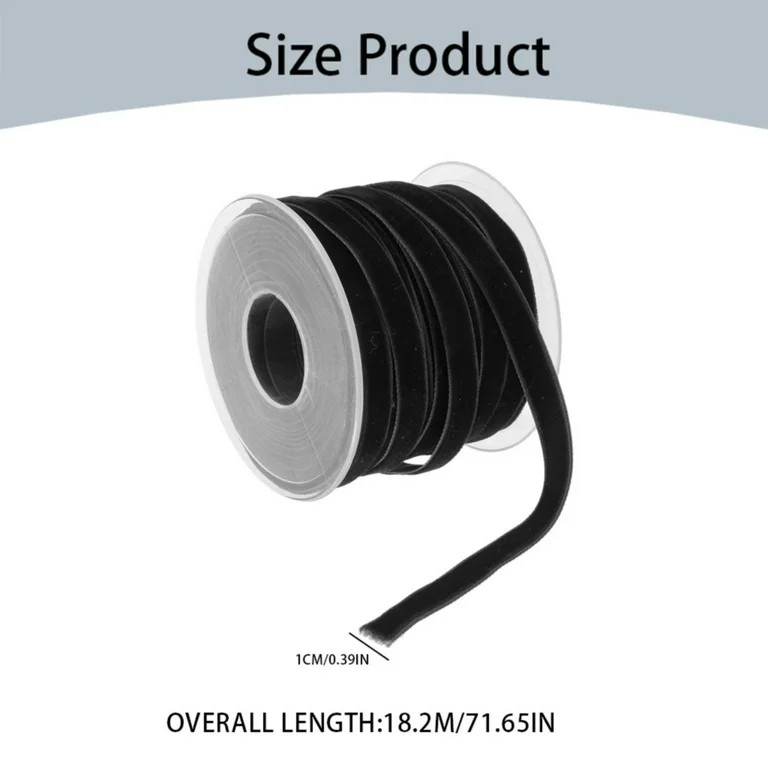 1*Christmas Decoration Ribbon - Green Velvet Ribbon 3/8 Inch 20 Yards Dark Green Velvet Fabric Vi... | Walmart (US)