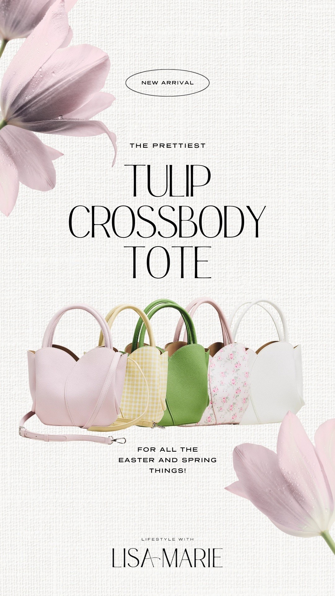 The prettiest tulip crossbody purse for Easter and Spring! Anthro bags and purses. Anthropology totes. Pastel purses. Floral purses. Spring tote bags. Easter purses. 

#LTKootd #LTKPetite #LTKSeasonal
