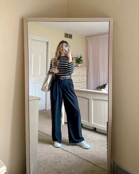 In office outfit idea! LOVE these halara pants. Very true to size & sooo comfy. A little shorter than I thought they’d be but so comfy 

#LTKstyletip #LTKitbag #LTKfindsunder50