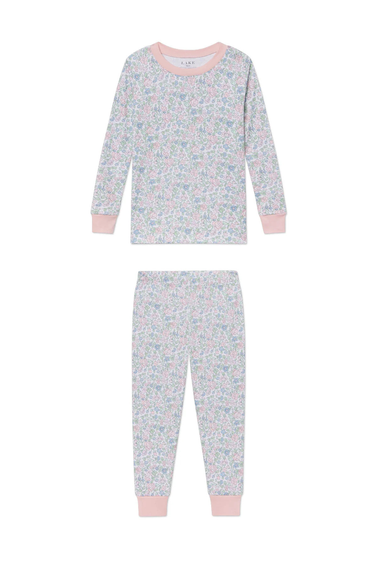 Kids Long-Long Set in English Rose Elizabeth Floral | Lake Pajamas