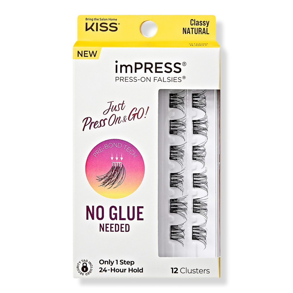 Kiss imPRESS Press-On Falsies Eyelash Clusters, Classy Natural | Ulta