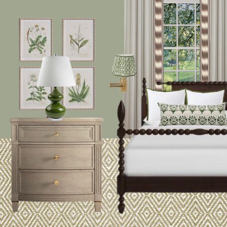  Neutral patterns with pops of green 💚






Master primary bedroom, guest bedroom, traditional, grand millennial, home decor, colorful, fun, rug, bed, sham, pillows, lumbar, drapes, affordable options, trim, botanical prints, nightstand dresser, green lamps, bedside lamp, bedside table, pattern rug, brown, nice, beige, wooden bed

#LTKHome