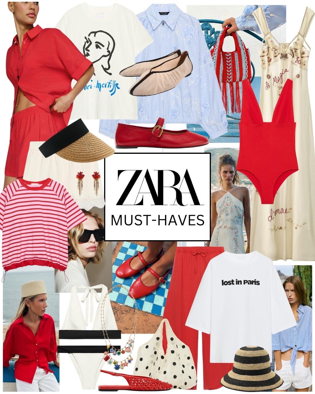 Zara Must-Haves

Red shirt red shorts red linen trousers striped tshirt red swimsuit black & white bikini red mart hand flats cream embroidered dress blue embroidered shirt LTKusa

#LTKuk #LTKsummer #LTKeurope