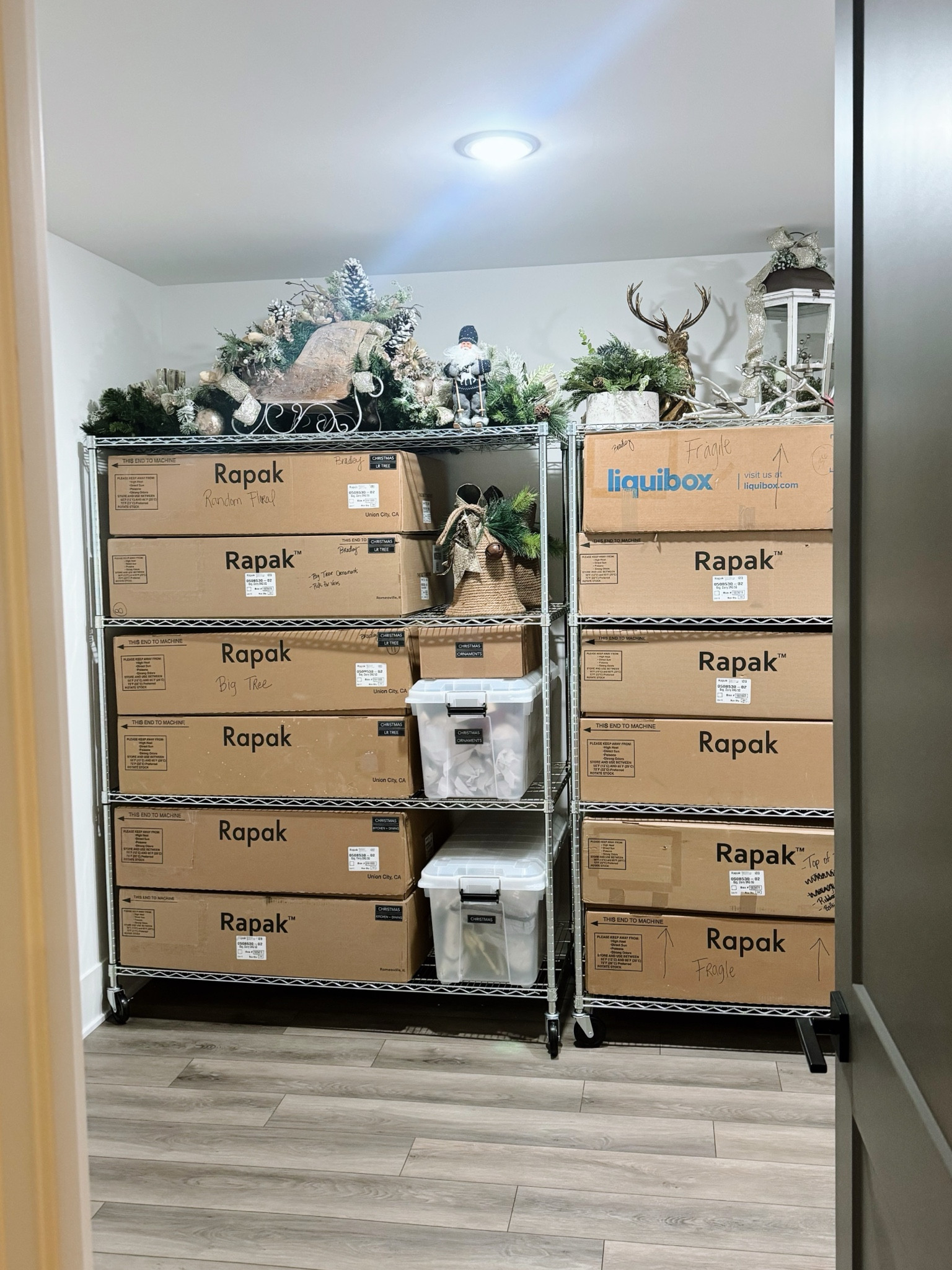 Holiday Basement Storage Organization 

#LTKhome #LTKSeasonal #LTKfamily