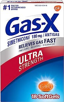 Gas-X Ultra Strength Gas Relief Softgels with Simethicone 180 mg - 18 Count | Amazon (US)